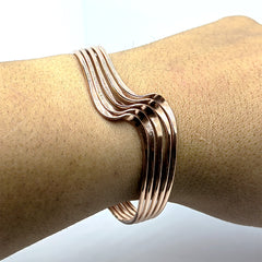 Brazalete Ondas de Cobre