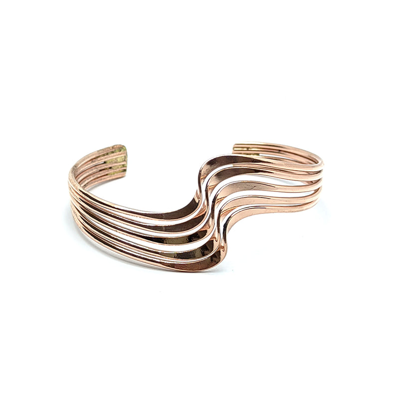 Brazalete Ondas de Cobre