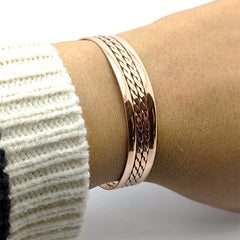 Brazalete Trenzado Mini Cobre 100%