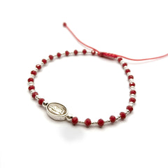 Pulsera con Medalla de la Virgen de Guadalupe Plata 295