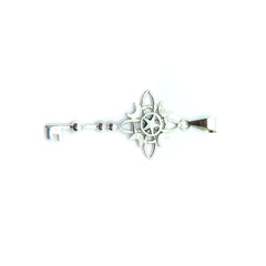 Dije Llave de Wicca Nudo de Bruja Plata Fina 925