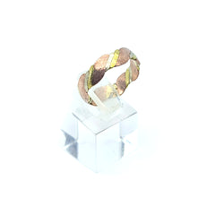 Anillo Doble Trenzado Cobre 100%