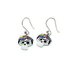 Aretes Frida Catrina Plata 925