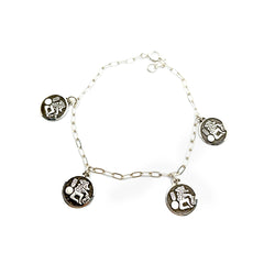 Pulsera Dios Chac Mol Plata Fina 925