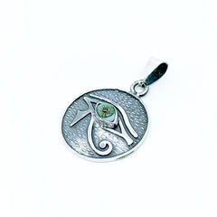 Dije Talisman Ojo de Horus y Ojo Verde Proteccion