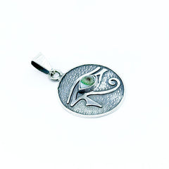 Dije Talisman Ojo de Horus y Ojo Verde Proteccion