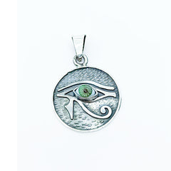 Dije Talisman Ojo de Horus y Ojo Verde Proteccion