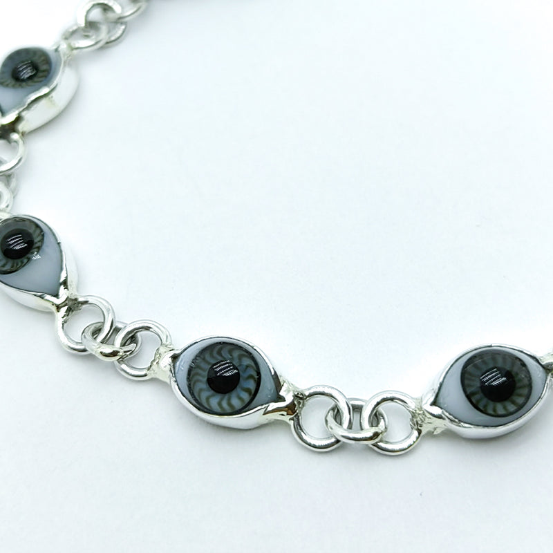 PULSERA OJO TURCO GRIS