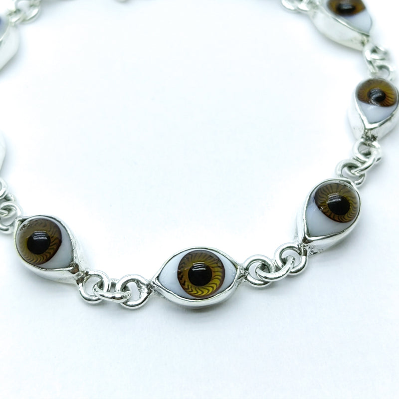 PULSERA OJO TURCO CAFE/ MARRON