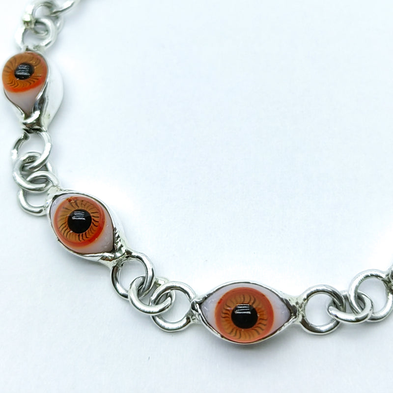 PULSERA OJO TURCO COLOR NARANJA